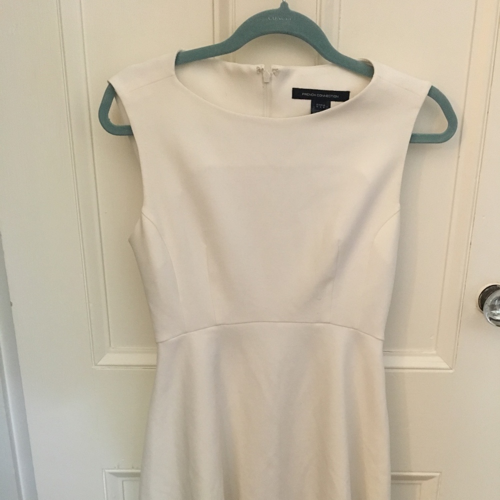 French Connection Winter White Fit & Flare Dress